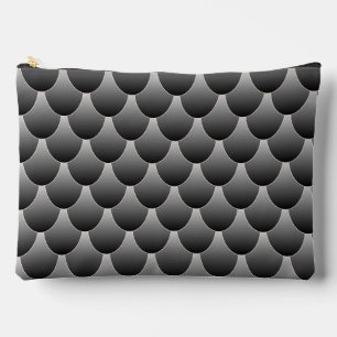 Pochette À Accessoires Echelles noires et grises