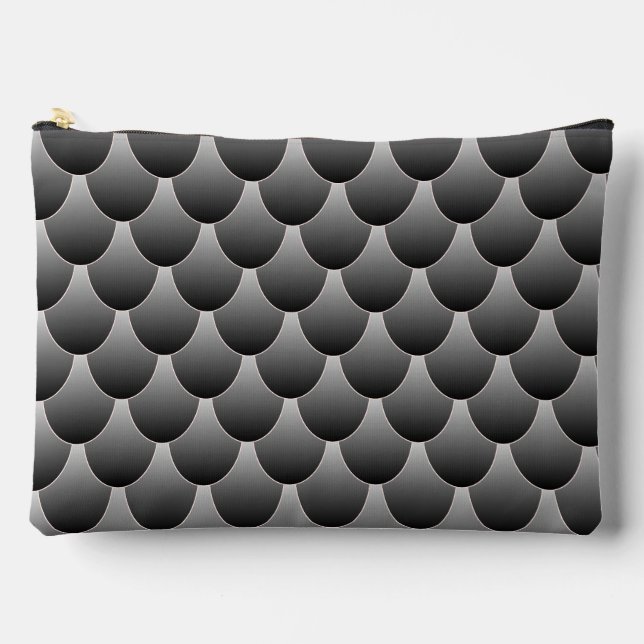 Pochette À Accessoires Echelles noires et grises (Recto)