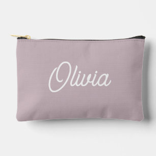 Pochette À Accessoires Écriture en gras monogramme, violet clair