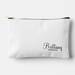 Pochette À Accessoires Écrivain Personnalisé De Script Moderne