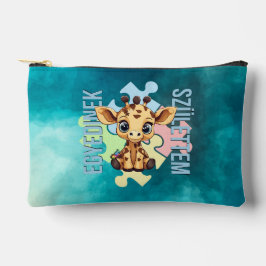 Pochette À Accessoires Egyedinek születtem – kedves zsiráfos design