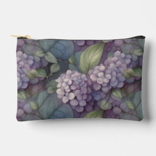 Pochette À Accessoires Elégant chic pourpre pourpre chic aquarelle fleuri