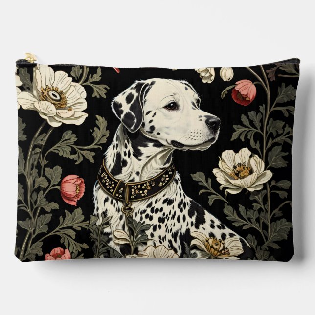 Pochette À Accessoires Elegant Dalmatian William Morris Inspired (Recto)