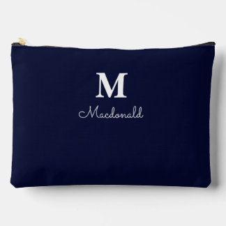 Pochette À Accessoires Élégant Monogramme Personnalisé Simple