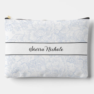 Pochette À Accessoires Élégante domestique Chinoiserie Blue Peony