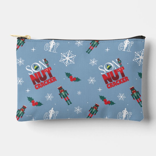 Pochette À Accessoires Elf "Fils d'un Noisette" Motif d'hiver (Recto)
