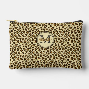 Pochette À Accessoires Empreinte de léopard   Monogramme