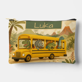 Pochette À Accessoires Enfants mignons Dinosaures Autobus scolaire Person