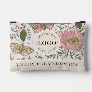 Pochette À Accessoires Entreprise de logo d'entreprise florale botanique