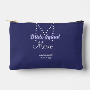Pochette À Accessoires Équipe de mariée ajoutez nom monogramme demoiselle