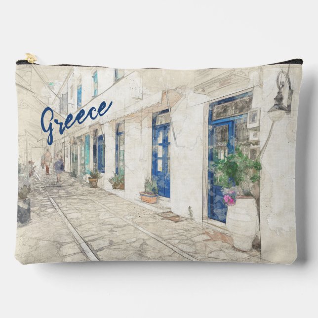 Pochette À Accessoires Espèces traditionnelles des rues grecques (Recto)