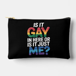 Pochette À Accessoires Est-ce gay ici ou est-ce juste moi drôle LGBTQ