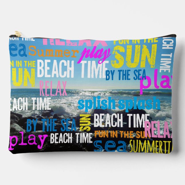 Pochette À Accessoires Été Plage Temps Amusement (Recto)