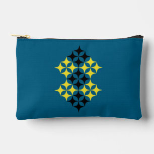 Pochette À Accessoires Étoiles noires et jaunes grandes