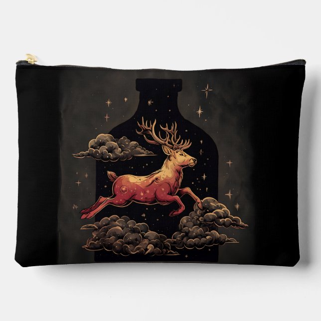 Pochette À Accessoires Évasion céleste-Cerf (Recto)