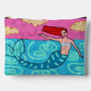 Pochette À Accessoires Fâcheuse sirène d'art Abstraite