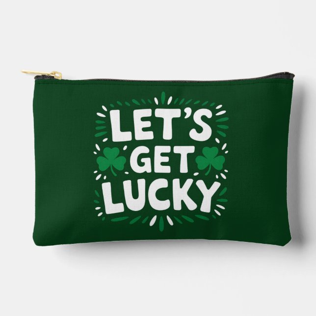 Pochette À Accessoires Faisons de la chance Shamrock Funny St Patrick's D (Recto)