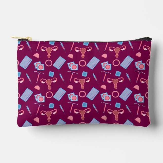 Pochette À Accessoires Feministe Motif de la contraception (Recto)