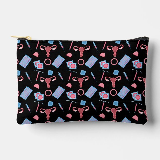 Pochette À Accessoires Feministe Motif de la contraception (Recto)