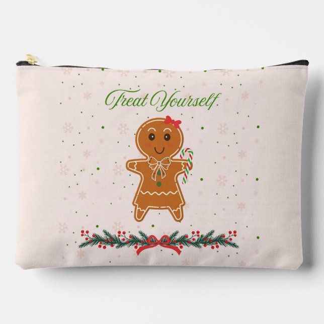 Pochette À Accessoires Femme de pain d'épices de Noël (Recto)