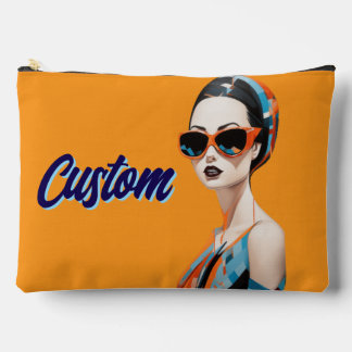 Pochette À Accessoires Femme moderne chic, élégance géométrique