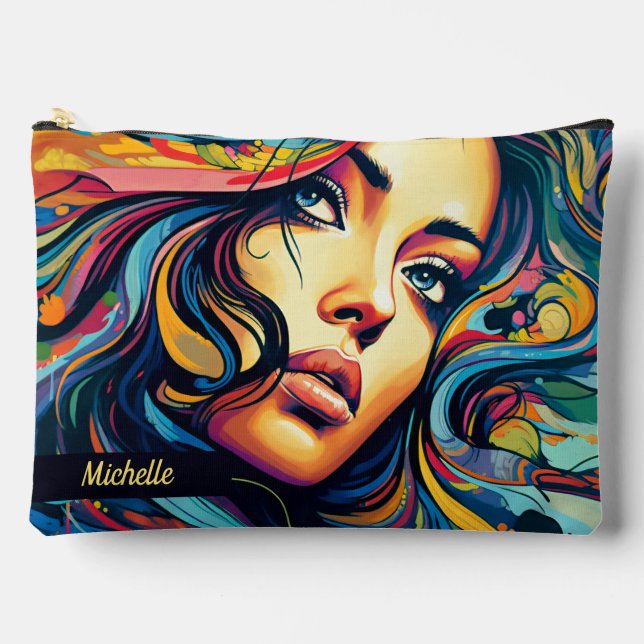 Pochette À Accessoires Femme Pop Art Grand (Recto)