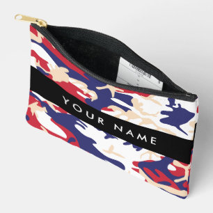 Pochette À Accessoires Fête de l'Indépendance Camouflage Votre nom Person
