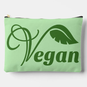 Pochette À Accessoires Feuille de logo Vegan