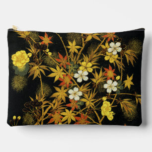 Pochette À Accessoires Feuilles d'automne japonaises Antique botanique