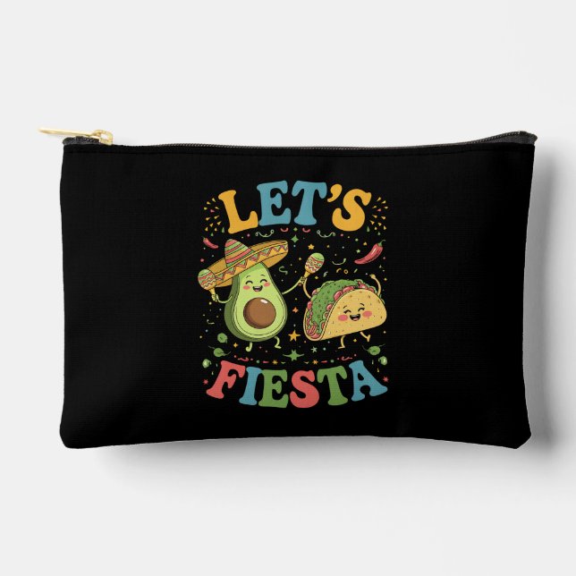Pochette À Accessoires Fiesta Avocado Et Tacos Cinco De Mayo (Recto)