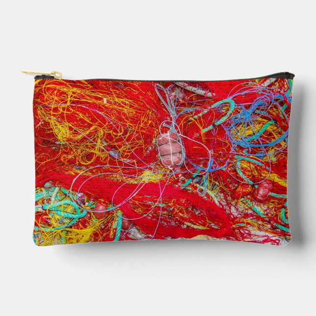 Pochette À Accessoires Filets de pêche colorés (Recto)