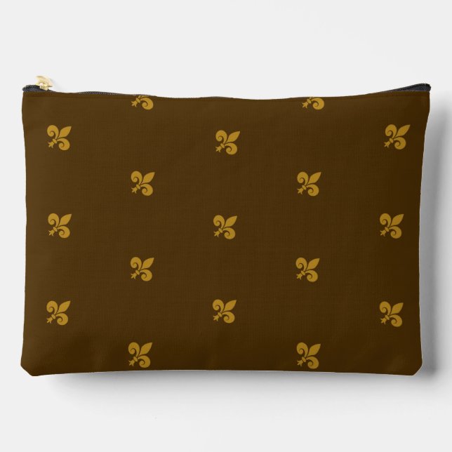 Pochette À Accessoires Fleur de Lys Large Accessory Pouch (Recto)