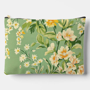 Pochette À Accessoires Fleur Rétro 