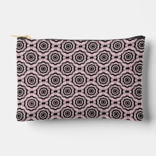 Pochette À Accessoires Fleur Rose Noir Motif Sans Couture Petit