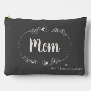 Pochette À Accessoires Fleur sauvage simpliste pour maman de ses enfants