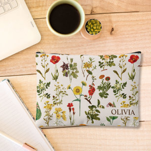 Pochette À Accessoires Fleur sauvage vintage