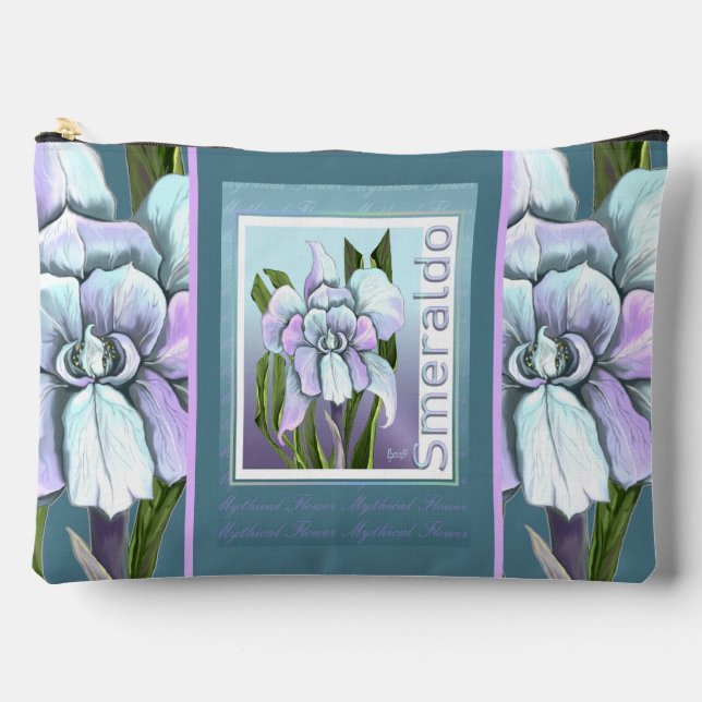 Pochette À Accessoires Fleur Smeraldo (Recto)