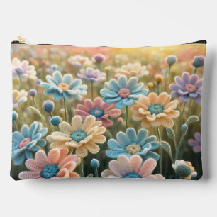 Pochette À Accessoires Fleurs au crochet