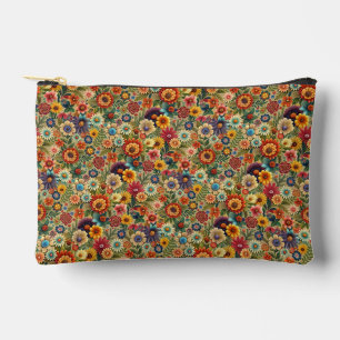 Pochette À Accessoires Fleurs Cottagecore Jardin Botanique