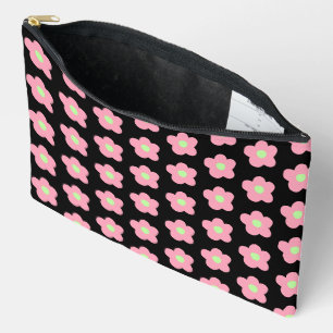 Pochette À Accessoires Fleurs de cerisiers en noir