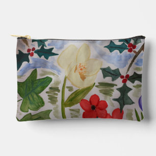Pochette À Accessoires Fleurs d'hiver & Holly