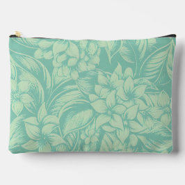 Pochette À Accessoires Fleurs en vert