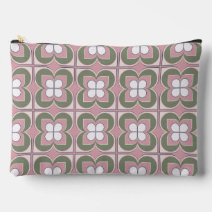Pochette À Accessoires Fleurs géométriques