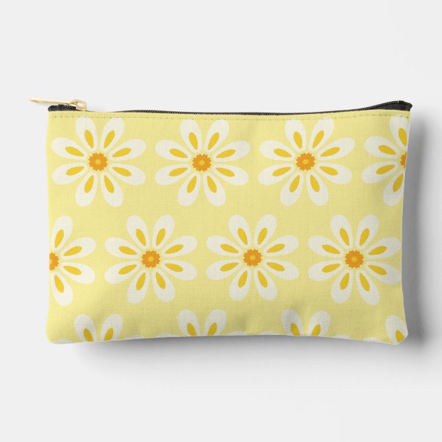 Pochette À Accessoires Fleurs jaunes (Recto)