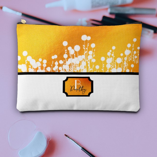Pochette À Accessoires Fleurs magiques jaunes (Créateur téléchargé)
