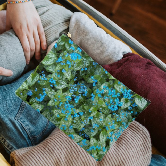 Pochette À Accessoires Fleurs Petit Bleu Brunnera Floral (In Situ)