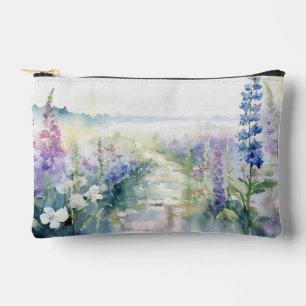 Pochette À Accessoires Fleurs sauvages de lavande en aquarelle
