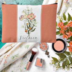Pochette À Accessoires Fleurs sauvages personnalisées