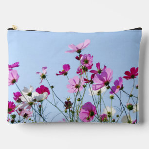 Pochette À Accessoires Fleurs sauvages violettes jolies photo de prairie