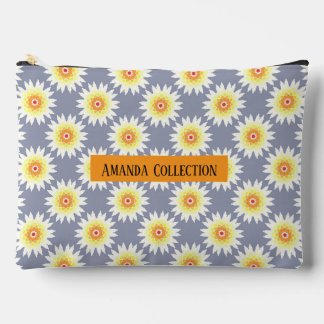 Pochette À Accessoires Fleurs violettes lumineuses modernes et chic perso
